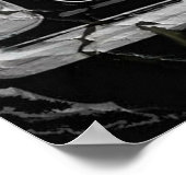 Black Grunge Mercedes Poster von N.P. (Ecke)