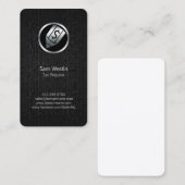 Black Grunge Visitenkarte für Steuervorarbeiter (Vorne/Hinten)