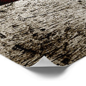 Black Grunge Washington DC Flag Poster (Ecke)