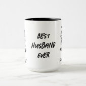 Black Grunge You Rock My World Best Husband jemals Tasse (Zentrum)