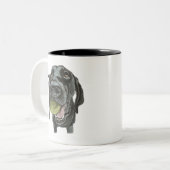 Black GSP Tennis Ball Tassen (Vorderseite Links)