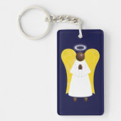 Black Guardian Angel, (zweiseitig) Schlüsselring (Vorderseite)