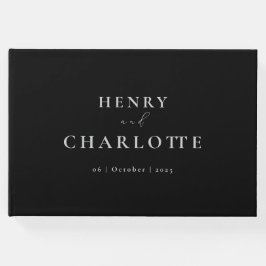 Black Guest Book Gästebuch