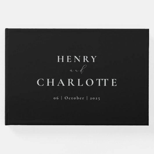 Black Guest Book Gästebuch (Vorderseite)