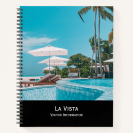 Black Guest Book | Moderne, stilvolle Ferienwohnun Notizblock