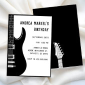 Black Guitar Einladung