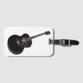 Black Guitar Gepäckanhänger (Vorderseite (Horizontal))
