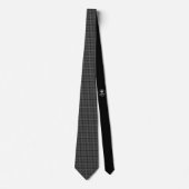 Black Hahnentrittmuster - Emo - Neck Tie Krawatte (Vorderseite)