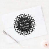 Black Hahnentrittmuster Kitchen Stickers (Umschlag)