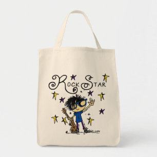 Black Hair Boy Rock Star Tragetasche