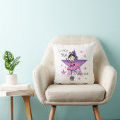 Black Hair Girl Little Star Ballerina Pillow Kissen (Stuhl )