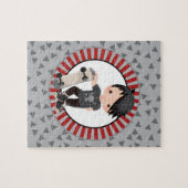 Black Haired Skateboard Boy Puzzle (Horizontal)