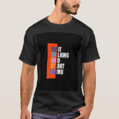 Black Half sleeve shirt with quote design (Vorderseite)