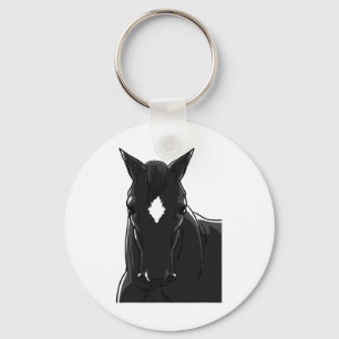 Black Hallion Pferde Colt Reitsport Eigentümer G Schlüsselanhänger