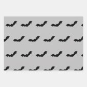Black Halloween Bats Geschenkpapier Set (Vorderseite 2)