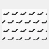 Black Halloween Bats Geschenkpapier Set (Vorderseite)
