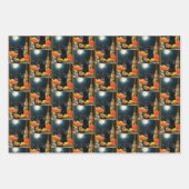 Black Halloween Cat Geschenkpapier Set (Vorderseite 2)