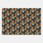 Black Halloween Cat Geschenkpapier Set (Vorderseite)