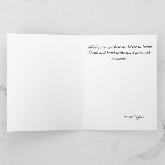 Black Halloween Cat Karte (Innenseite)