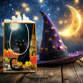 Black Halloween Cat Mittlere Geschenktüte