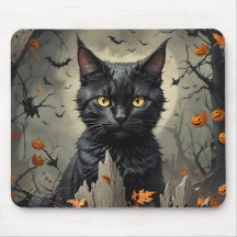 Black Halloween Cat