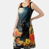 Black Halloween Cat Schürze (InSitu)