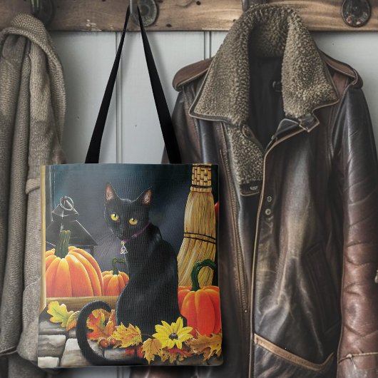 Black Halloween Cat Tasche