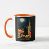 Black Halloween Cat Tasse (Links)