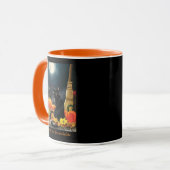 Black Halloween Cat Tasse (Vorderseite Links)
