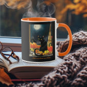 Black Halloween Cat Tasse