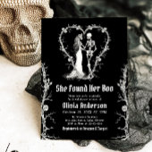 Black Halloween fand sie ihr Boo-Brautparty Einladung