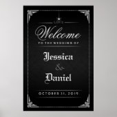 Black Halloween Gothic Spider Willkommen bei Hochz Poster (Vorne)