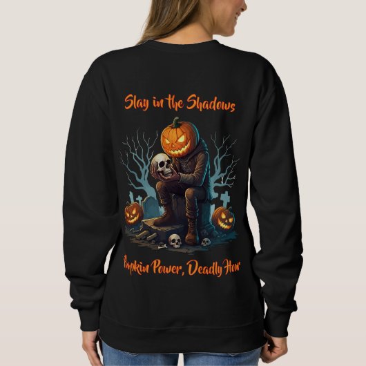 🖤 Black Halloween Kid Sweat 🎃 Sweatshirt (Rückseite)