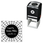Black Halloween Spider Web von Maker entworfen Permastempel (Beispiel)