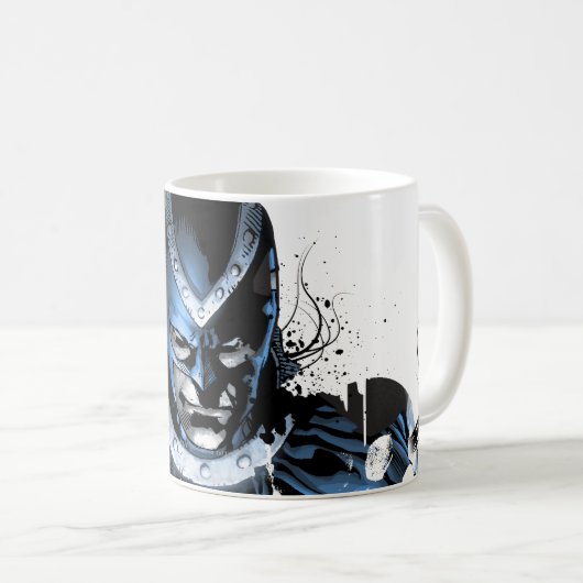Black Hand - Blue Collage Kaffeetasse (VorderseiteRechts)