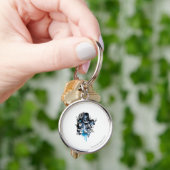 Black Hand - Blue Collage Schlüsselanhänger (Hand)