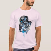 Black Hand - Blue Collage T-Shirt (Vorderseite)