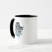 Black Hand - Blue Collage Tasse (Vorderseite Links)