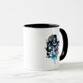 Black Hand - Blue Collage Tasse (VorderseiteRechts)
