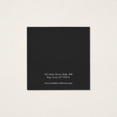 BLACK Handgeschriebene Skriptsteckerkarte Earring (Rückseite)