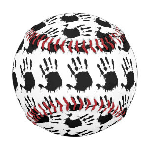 Black Handprints Baseball