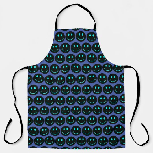 Black Happy Face Schürze (Vorderseite)