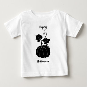 Black Happy Halloween Horror spukhaft Baby T-shirt