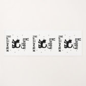 Black Happy Halloween Horror spukhaft Yogamatte (Vorderseite (Horizontal))