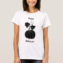 Black Happy Halloween Horror unheimliche T - Shirt
