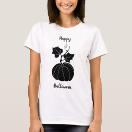 Black Happy Halloween Horror unheimliche T - Shirt