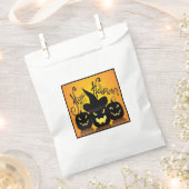 Black Happy Halloween Pumpkins Geschenktütchen (Ausgeschnitten)
