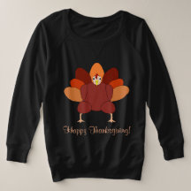 Black Happy Thanksgiving Sweatshirt Türkei