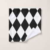 Black Harlequin Badhandtuch Set (Waschlappen)