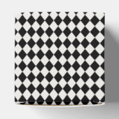 Black Harlequin Checkered Bridal Shower Geschenkschachtel (Oben)